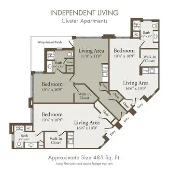 Floorplan of Holly Hall, Assisted Living, Nursing Home, Independent Living, CCRC, Houston, TX 3