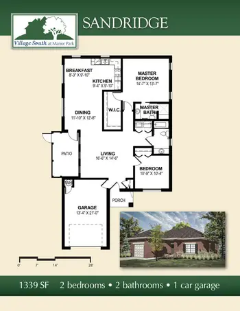 Floorplan of The Village at Manor Park, Assisted Living, Nursing Home, Independent Living, CCRC, Midland, TX 2