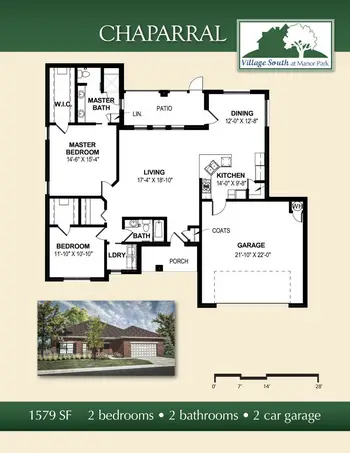 Floorplan of The Village at Manor Park, Assisted Living, Nursing Home, Independent Living, CCRC, Midland, TX 3