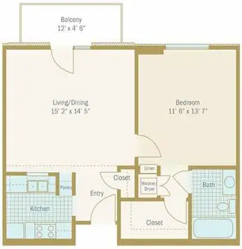 Floorplan of University Place, Assisted Living, Nursing Home, Independent Living, CCRC, Houston, TX 7