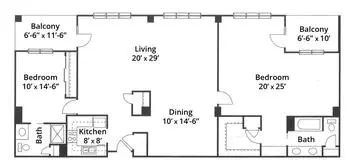 Floorplan of Army Residence Community, Assisted Living, Nursing Home, Independent Living, CCRC, San Antonio, TX 15