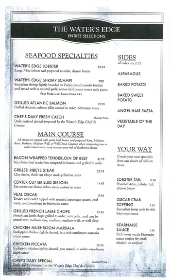 Dining menu of Army Residence Community, Assisted Living, Nursing Home, Independent Living, CCRC, San Antonio, TX 9
