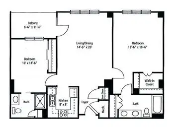 Floorplan of Army Residence Community, Assisted Living, Nursing Home, Independent Living, CCRC, San Antonio, TX 5