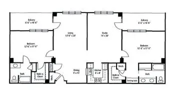 Floorplan of Army Residence Community, Assisted Living, Nursing Home, Independent Living, CCRC, San Antonio, TX 10