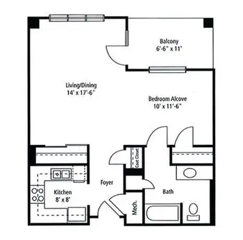 Floorplan of Army Residence Community, Assisted Living, Nursing Home, Independent Living, CCRC, San Antonio, TX 1