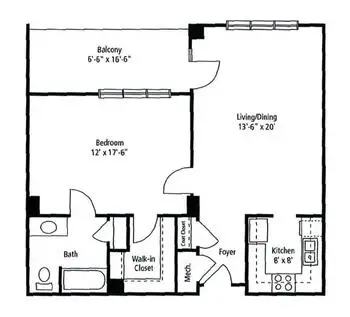 Floorplan of Army Residence Community, Assisted Living, Nursing Home, Independent Living, CCRC, San Antonio, TX 2