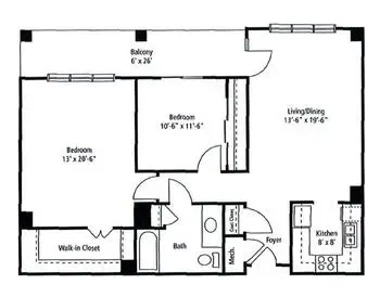 Floorplan of Army Residence Community, Assisted Living, Nursing Home, Independent Living, CCRC, San Antonio, TX 3