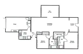 Floorplan of Army Residence Community, Assisted Living, Nursing Home, Independent Living, CCRC, San Antonio, TX 13