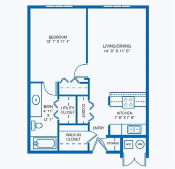 Floorplan of C.C. Young, Assisted Living, Nursing Home, Independent Living, CCRC, Dallas, TX 8