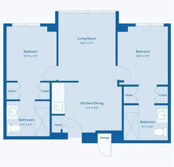 Floorplan of C.C. Young, Assisted Living, Nursing Home, Independent Living, CCRC, Dallas, TX 17