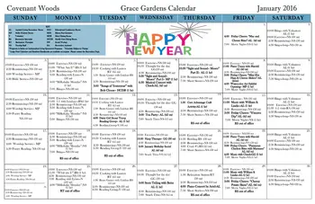 Activity Calendar of Covenant Woods, Assisted Living, Nursing Home, Independent Living, CCRC, Mechanicsville, VA 5