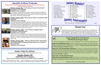 Activity Calendar of Covenant Woods, Assisted Living, Nursing Home, Independent Living, CCRC, Mechanicsville, VA 7