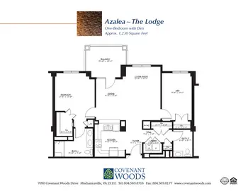 Floorplan of Covenant Woods, Assisted Living, Nursing Home, Independent Living, CCRC, Mechanicsville, VA 6