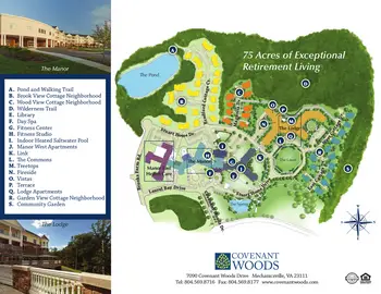 Campus Map of Covenant Woods, Assisted Living, Nursing Home, Independent Living, CCRC, Mechanicsville, VA 4