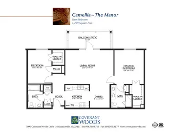 Floorplan of Covenant Woods, Assisted Living, Nursing Home, Independent Living, CCRC, Mechanicsville, VA 13