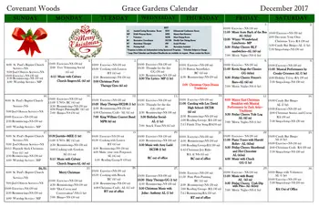 Activity Calendar of Covenant Woods, Assisted Living, Nursing Home, Independent Living, CCRC, Mechanicsville, VA 16