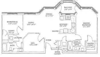Floorplan of Lucy Corr, Assisted Living, Nursing Home, Independent Living, CCRC, Chesterfield, VA 5