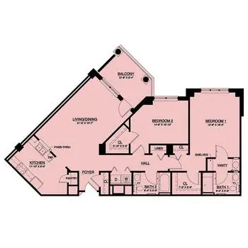Floorplan of Westminster Canterbury of the Blue Ridge, Assisted Living, Nursing Home, Independent Living, CCRC, Charlottesville, VA 3
