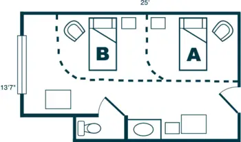 Floorplan of Brandermill Woods, Assisted Living, Nursing Home, Independent Living, CCRC, Midlothian, VA 4