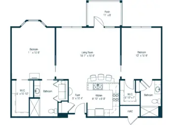Floorplan of Brandermill Woods, Assisted Living, Nursing Home, Independent Living, CCRC, Midlothian, VA 8