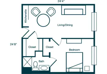 Floorplan of Brandermill Woods, Assisted Living, Nursing Home, Independent Living, CCRC, Midlothian, VA 10