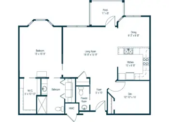Floorplan of Brandermill Woods, Assisted Living, Nursing Home, Independent Living, CCRC, Midlothian, VA 16
