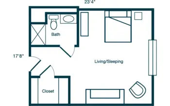 Floorplan of Brandermill Woods, Assisted Living, Nursing Home, Independent Living, CCRC, Midlothian, VA 20