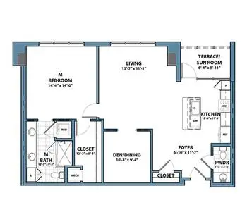 Floorplan of Harbors Edge, Assisted Living, Nursing Home, Independent Living, CCRC, Norfolk, VA 7