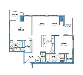 Floorplan of Harbors Edge, Assisted Living, Nursing Home, Independent Living, CCRC, Norfolk, VA 9