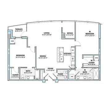 Floorplan of Harbors Edge, Assisted Living, Nursing Home, Independent Living, CCRC, Norfolk, VA 10