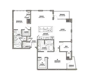 Floorplan of Harbors Edge, Assisted Living, Nursing Home, Independent Living, CCRC, Norfolk, VA 12