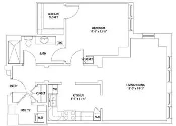Floorplan of Harbors Edge, Assisted Living, Nursing Home, Independent Living, CCRC, Norfolk, VA 3