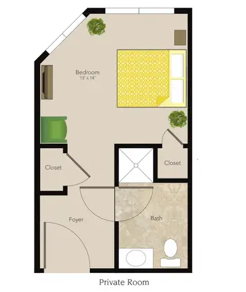 Floorplan of Warm Hearth Village, Assisted Living, Nursing Home, Independent Living, CCRC, Blacksburg, VA 10