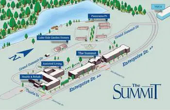 Campus Map of The Summit, Assisted Living, Nursing Home, Independent Living, CCRC, Lynchburg, VA 1