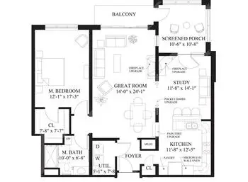 Floorplan of Vinson Hall Retirement Community, Assisted Living, Nursing Home, Independent Living, CCRC, Mclean, VA 2