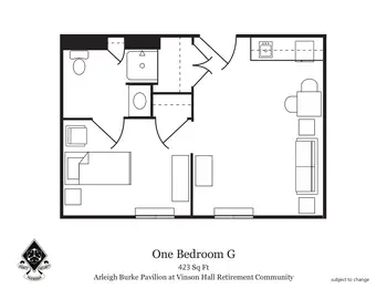 Floorplan of Vinson Hall Retirement Community, Assisted Living, Nursing Home, Independent Living, CCRC, Mclean, VA 8