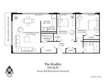 Floorplan of Vinson Hall Retirement Community, Assisted Living, Nursing Home, Independent Living, CCRC, Mclean, VA 11
