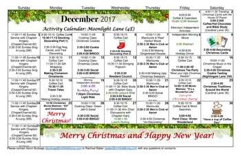 Activity Calendar of Richfield, Assisted Living, Nursing Home, Independent Living, CCRC, Salem, VA 7