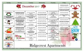 Activity Calendar of Richfield, Assisted Living, Nursing Home, Independent Living, CCRC, Salem, VA 3