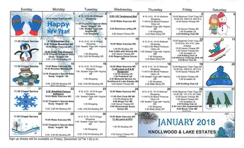 Activity Calendar of Richfield, Assisted Living, Nursing Home, Independent Living, CCRC, Salem, VA 15