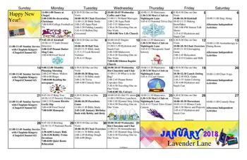 Activity Calendar of Richfield, Assisted Living, Nursing Home, Independent Living, CCRC, Salem, VA 18