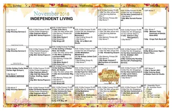 Activity Calendar of The Virginian, Assisted Living, Nursing Home, Independent Living, CCRC, Fairfax, VA 6
