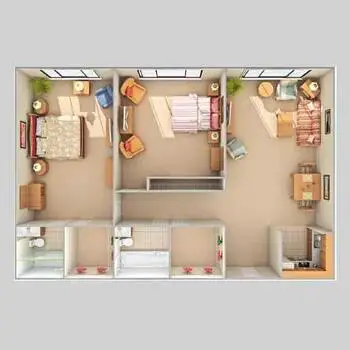Floorplan of The Virginian, Assisted Living, Nursing Home, Independent Living, CCRC, Fairfax, VA 11