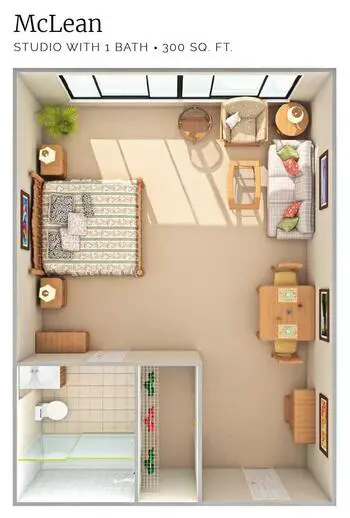 Floorplan of The Virginian, Assisted Living, Nursing Home, Independent Living, CCRC, Fairfax, VA 14