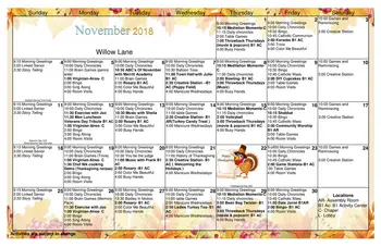 Activity Calendar of The Virginian, Assisted Living, Nursing Home, Independent Living, CCRC, Fairfax, VA 8