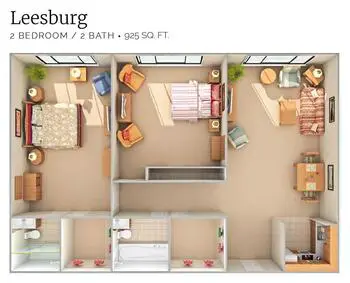 Floorplan of The Virginian, Assisted Living, Nursing Home, Independent Living, CCRC, Fairfax, VA 12