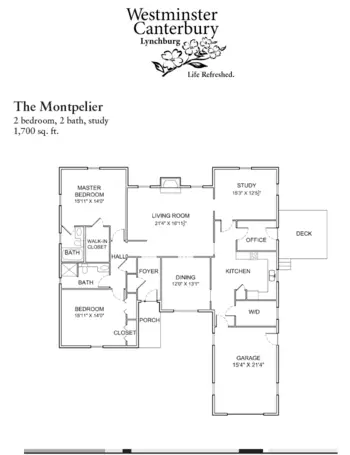 Floorplan of Westminster Canterbury, Assisted Living, Nursing Home, Independent Living, CCRC, Lynchburg, VA 6