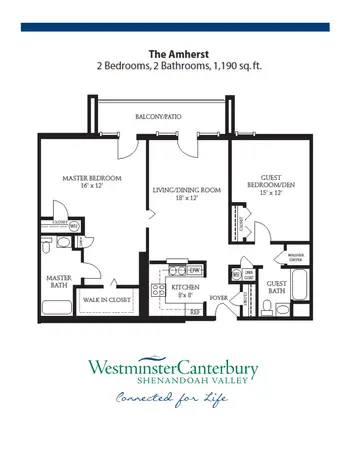 Floorplan of Shenandoah Valley Westminster Canterbury, Assisted Living, Nursing Home, Independent Living, CCRC, Winchester, VA 1