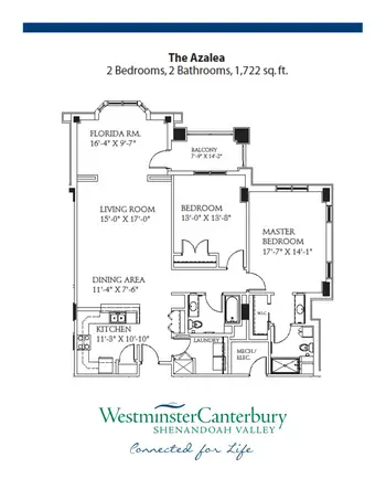 Floorplan of Shenandoah Valley Westminster Canterbury, Assisted Living, Nursing Home, Independent Living, CCRC, Winchester, VA 6