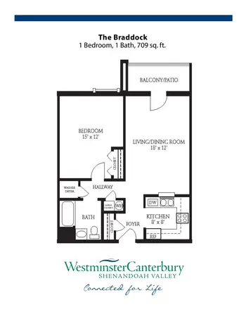 Floorplan of Shenandoah Valley Westminster Canterbury, Assisted Living, Nursing Home, Independent Living, CCRC, Winchester, VA 9